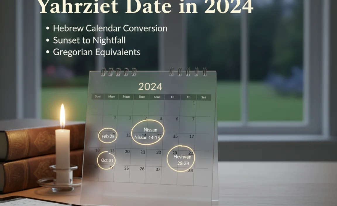 Determining the Yahrzeit Date in 2024