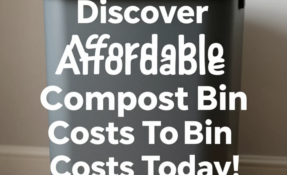 Discover Affordable Compost Bin Costs Today!