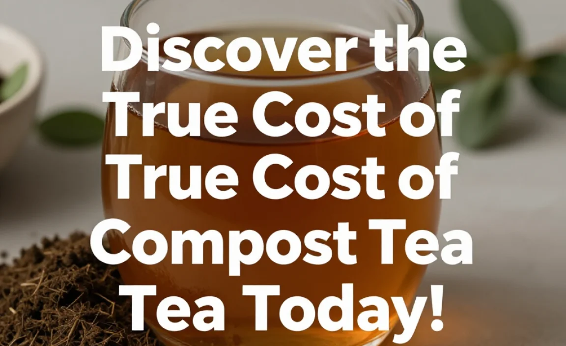 Discover the True Cost of Compost Tea Today!
