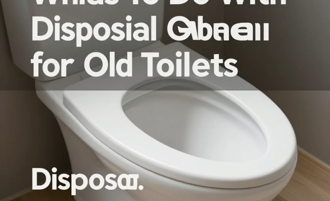 Disposal Options for Old Toilets