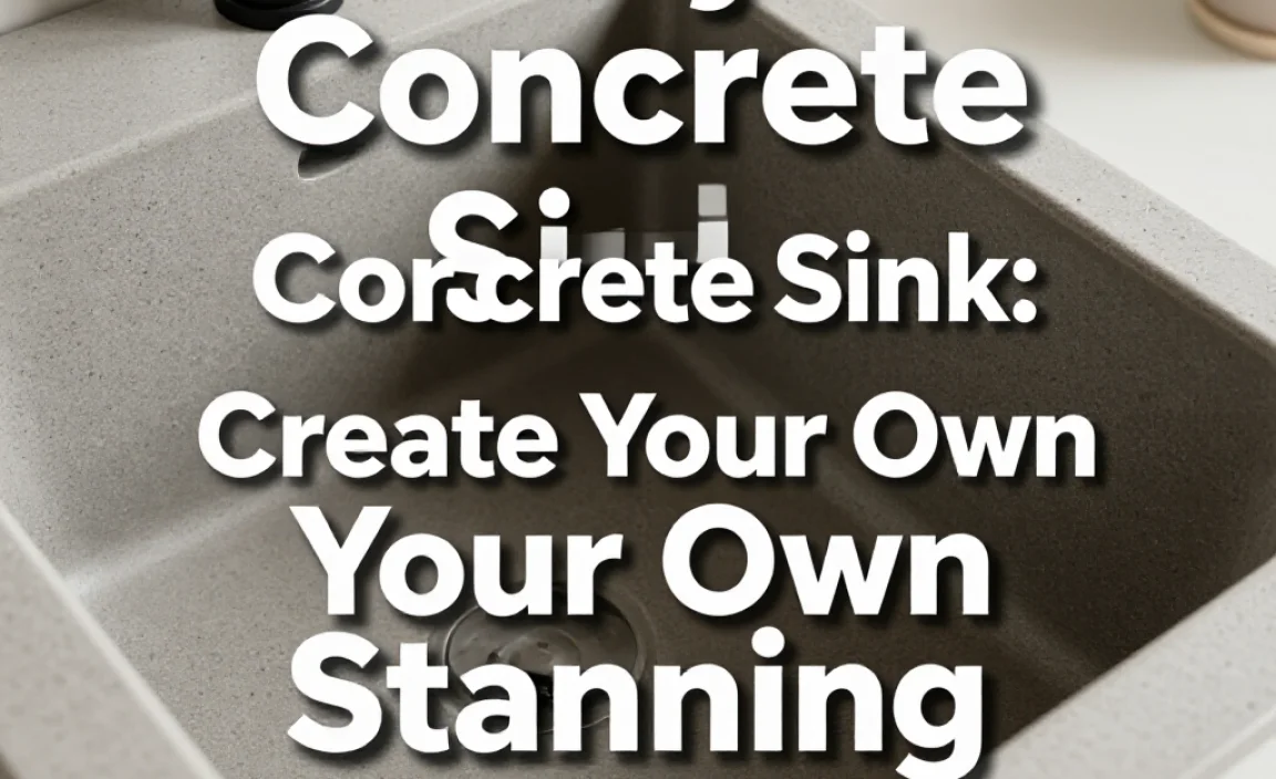 Diy Concrete Sink: Create Your Own Stunning Design!