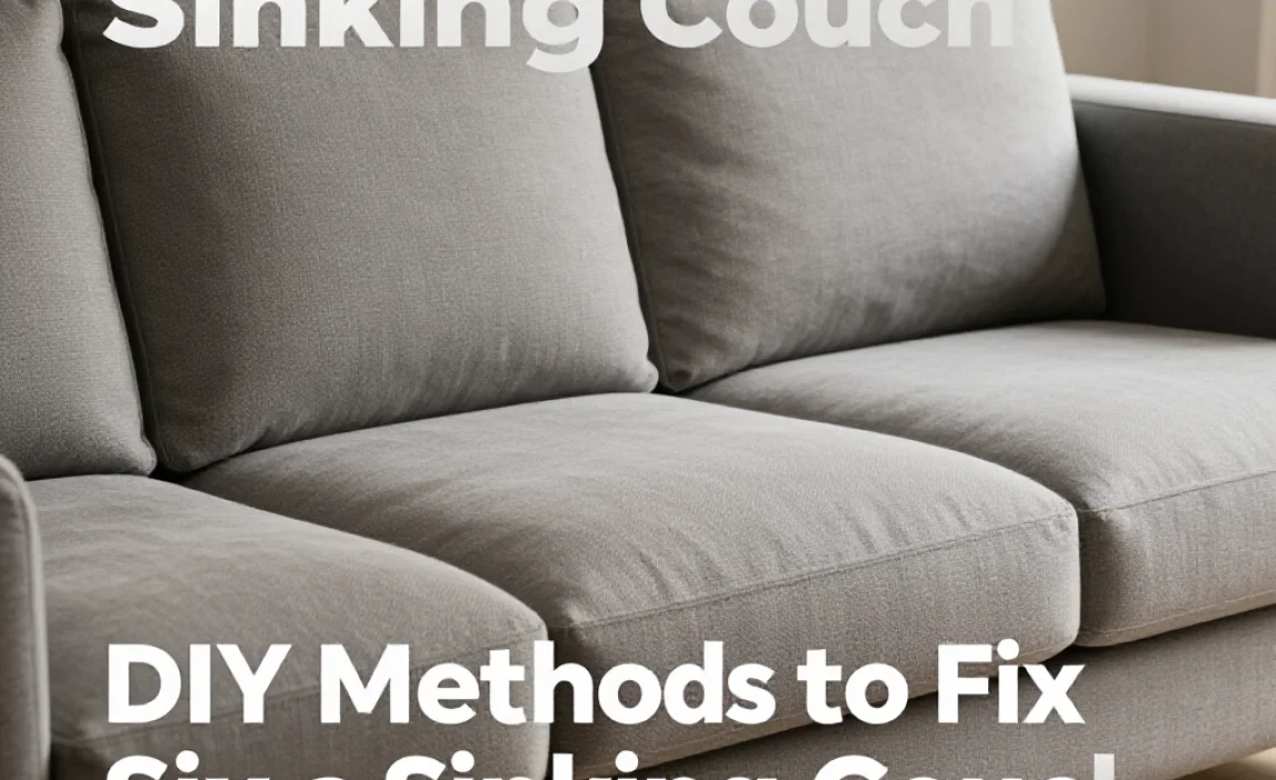 DIY Methods to Fix a Sinking Couch