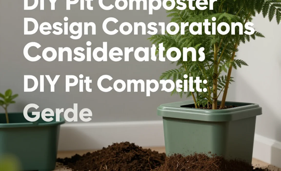 DIY Pit Composter Design Considerations