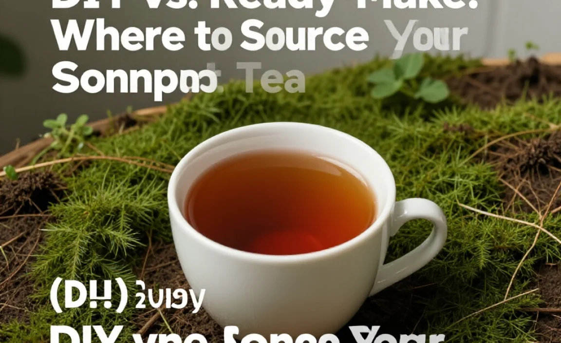 DIY vs. Ready-Made: Where to Source Your Compost Tea Supplies