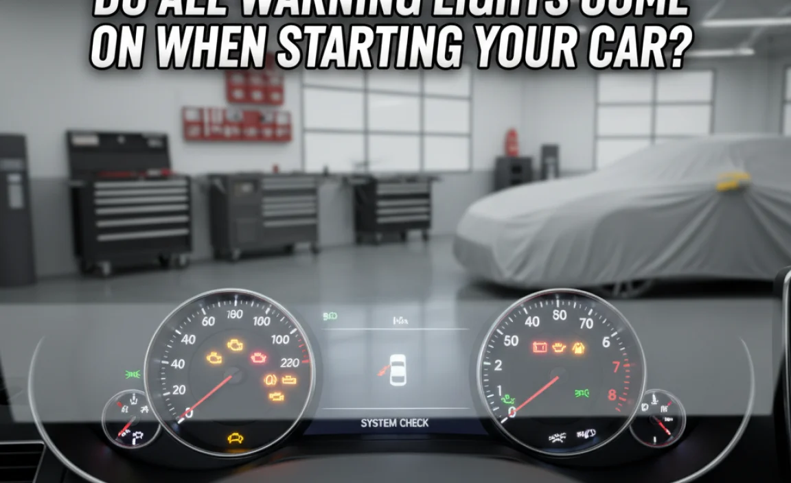 Do All Warning Lights Come On When Starting Your Car?