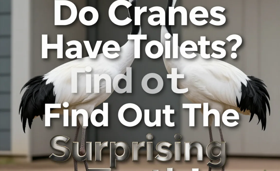 Do Cranes Have Toilets? Find Out The Surprising Truth!