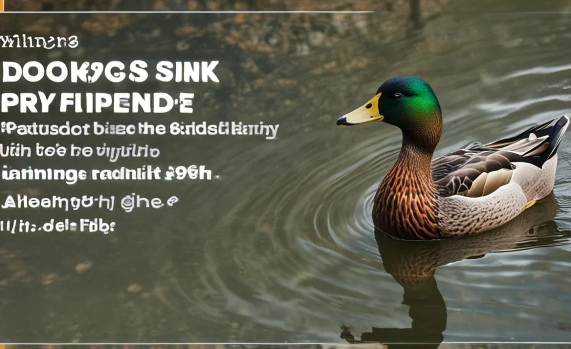 Do Ducks Sink When They Die? Find Out Now!