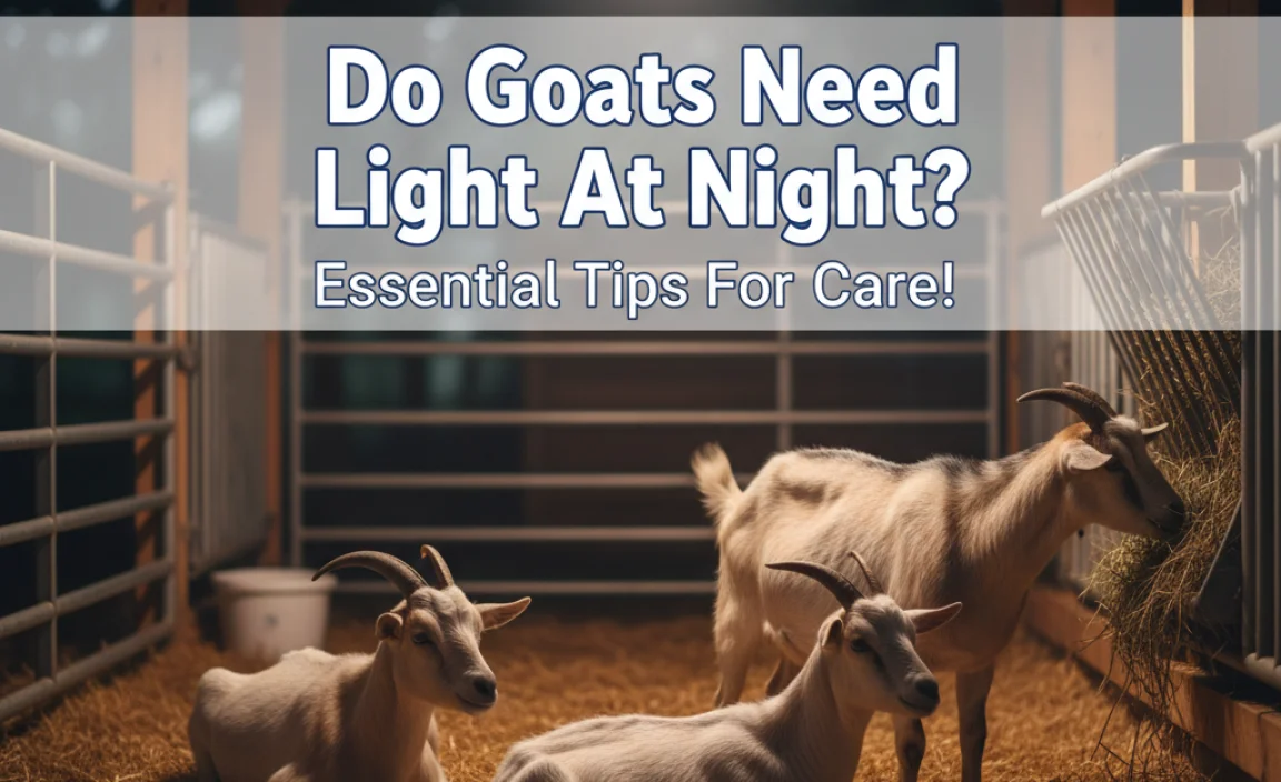 Do Goats Need Light At Night? Essential Tips For Care!