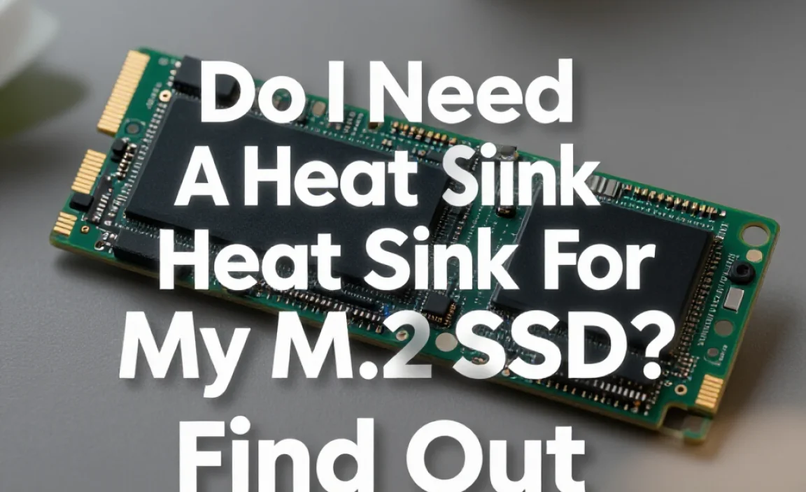 Do I Need A Heat Sink For My M.2 Ssd? Find Out Now!