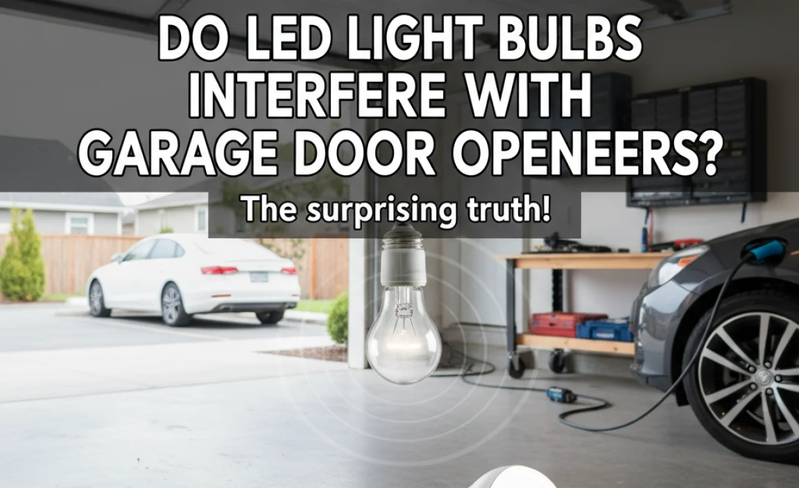 Do Led Light Bulbs Interfere With Garage Door Openers?