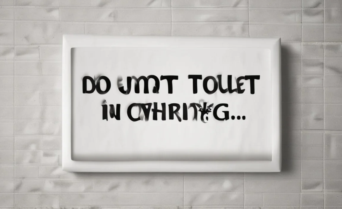 Do Not Throw Toilet Paper In Toilet Sign: Ultimate Guide