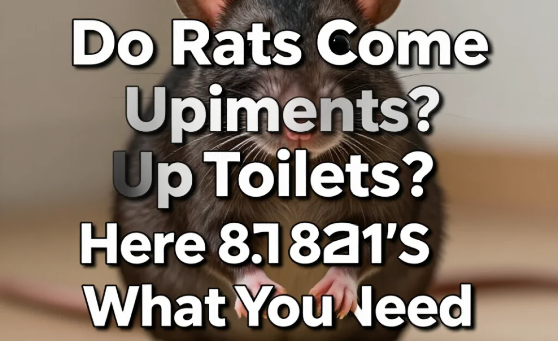 Do Rats Come Up Toilets? Here’S What You Need To Know!
