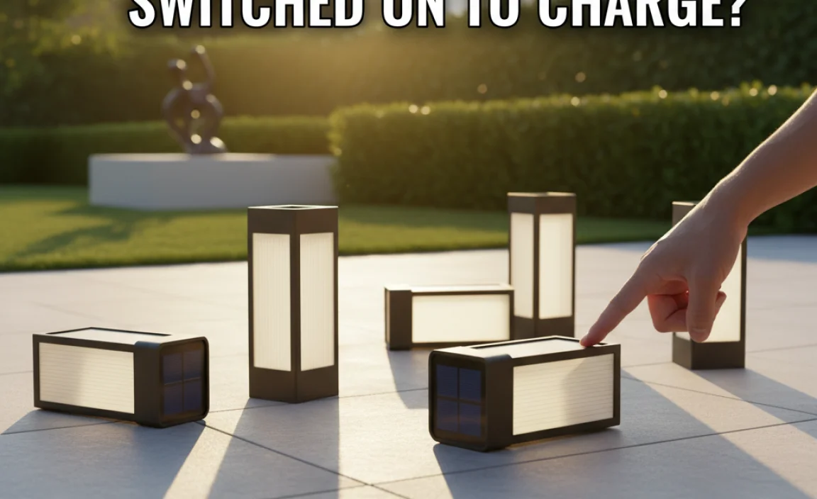Do Solar Lights Have To Be Switched On To Charge?
