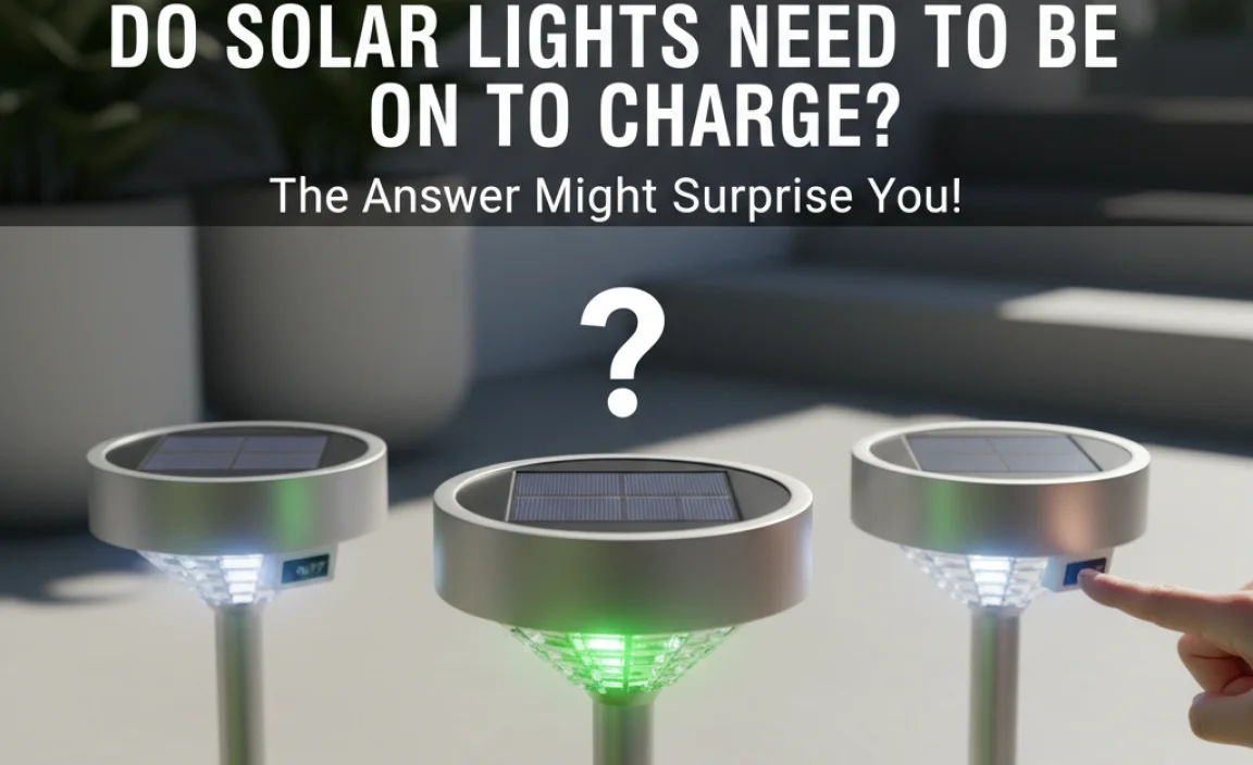 Do Solar Lights Need to Be On to Charge?