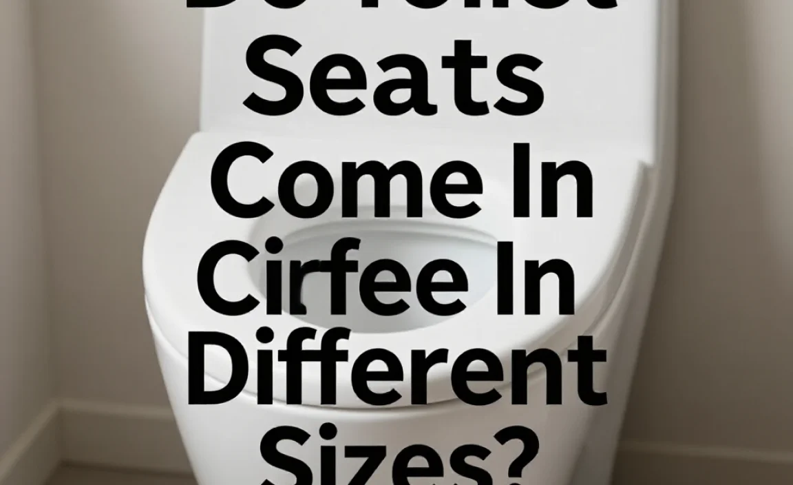 Do Toilet Seats Come In Different Sizes? Find Out Now!