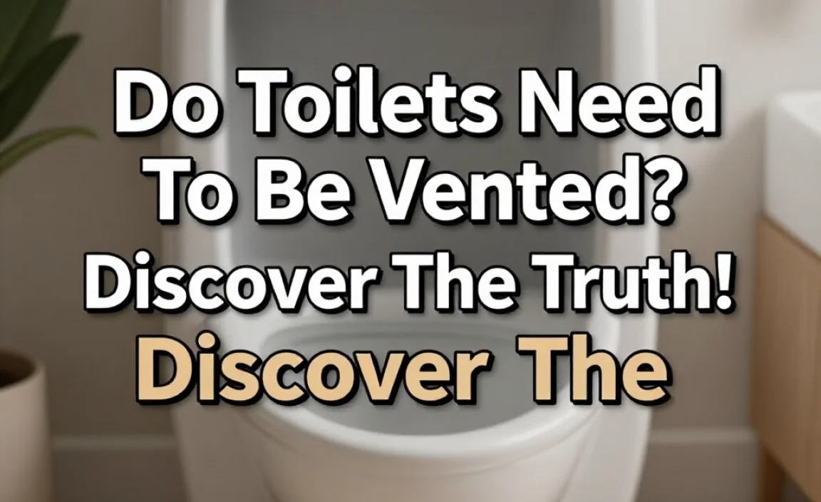 Do Toilets Need To Be Vented? Discover The Truth!