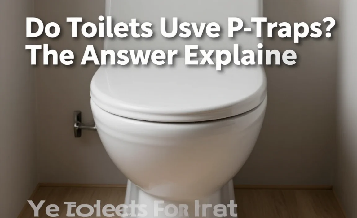 Do Toilets Use P-Traps? The Answer Explained