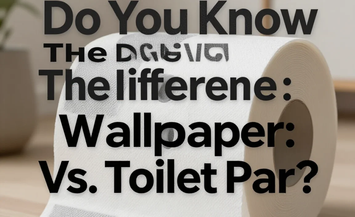Do You Know The Difference: Wallpaper Vs. Toilet Paper?