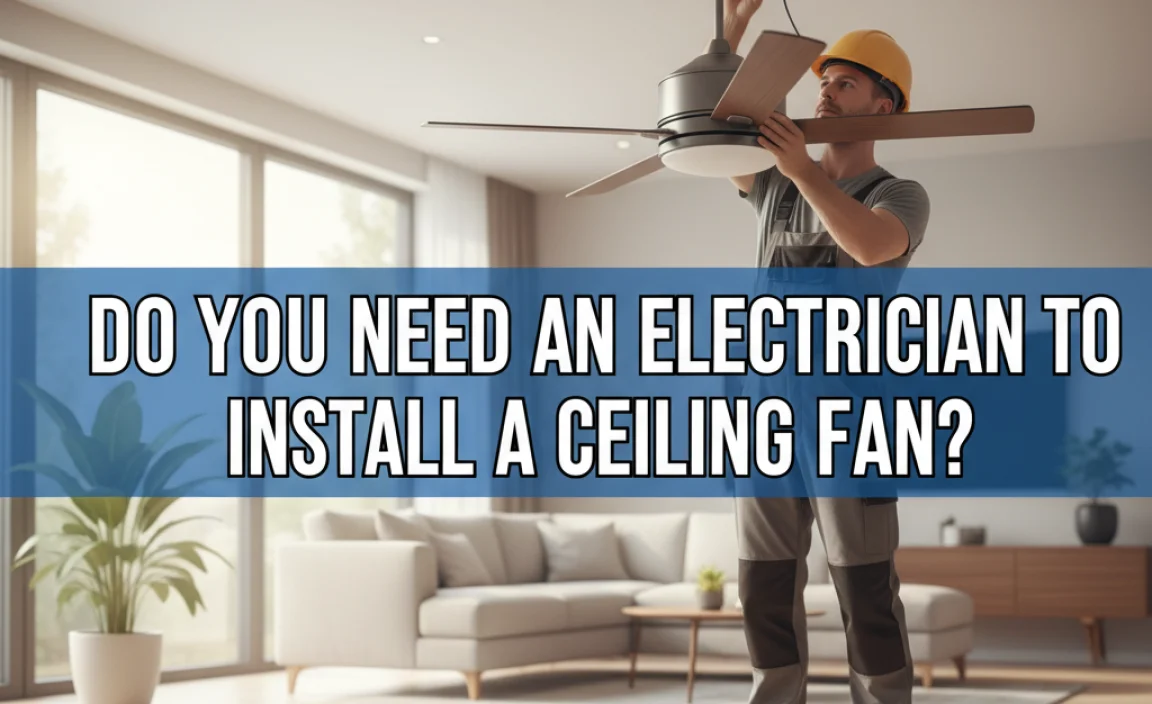 Do You Need An Electrician To Install A Ceiling Fan?
