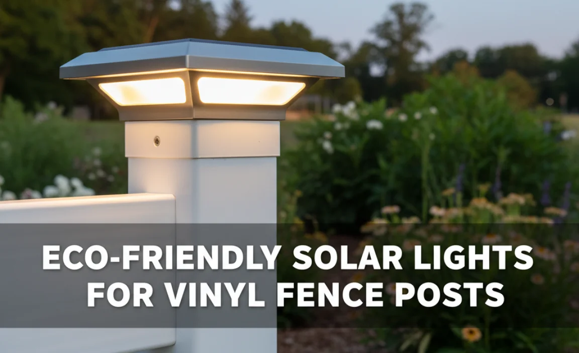 Eco-Friendly Solar Lights For Vinyl Fence Posts