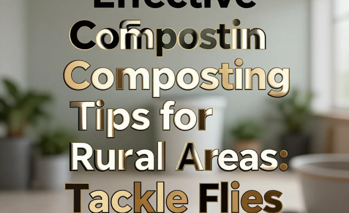 Effective Composting Tips for Rural Areas: Tackle Flies