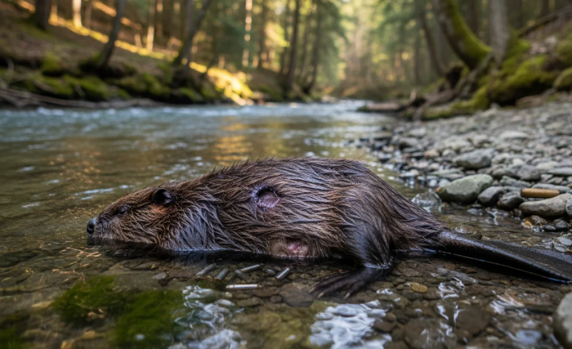 Effects of Gunshot on Beaver Bodies