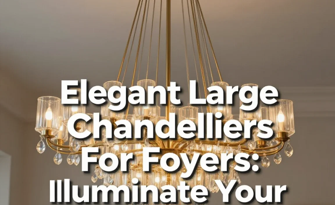 Elegant Large Chandeliers For Foyers: Illuminate Your Space!
