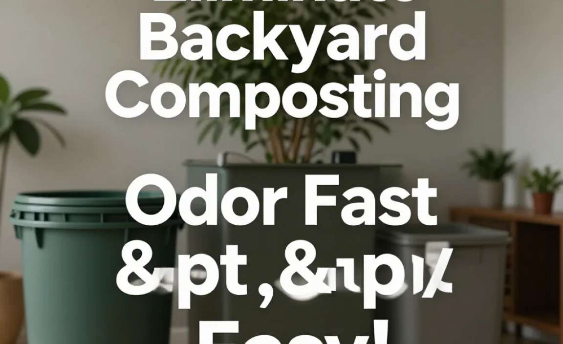 Eliminate Backyard Composting Odor Fast & Easy!