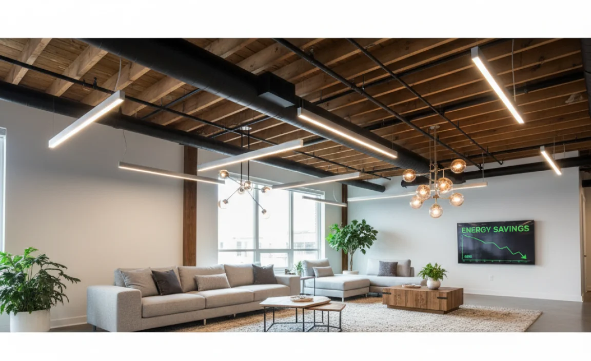 Energy Efficiency in Open Ceiling Lighting