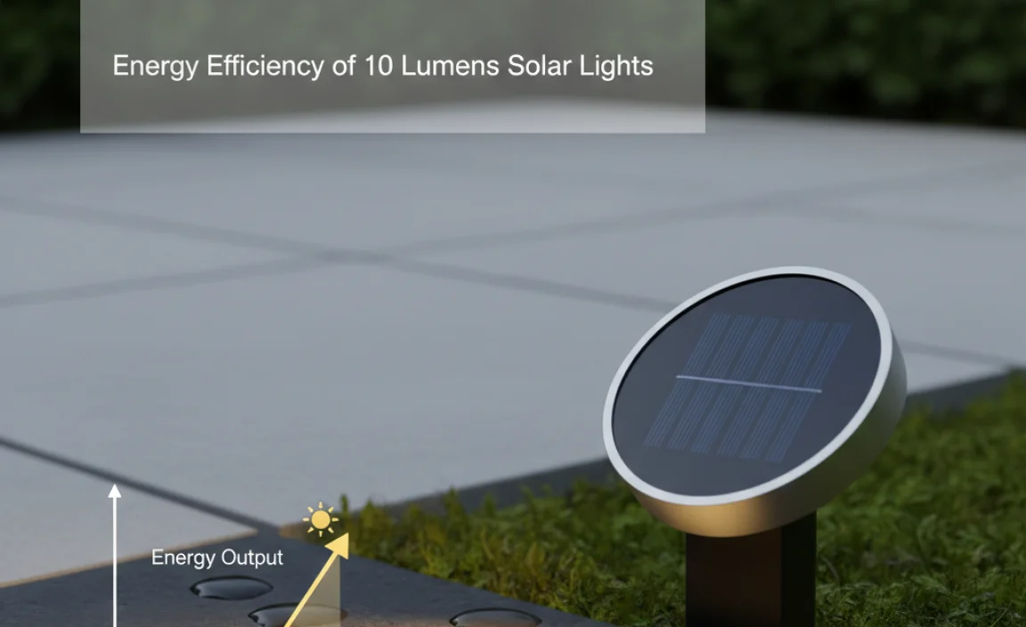 Energy Efficiency of 10 Lumens Solar Lights