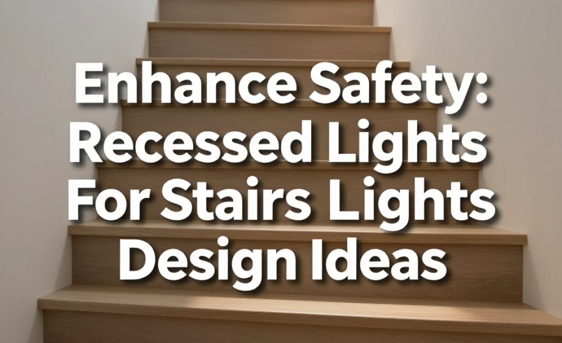 Enhance Safety: Recessed Lights For Stairs Design Ideas