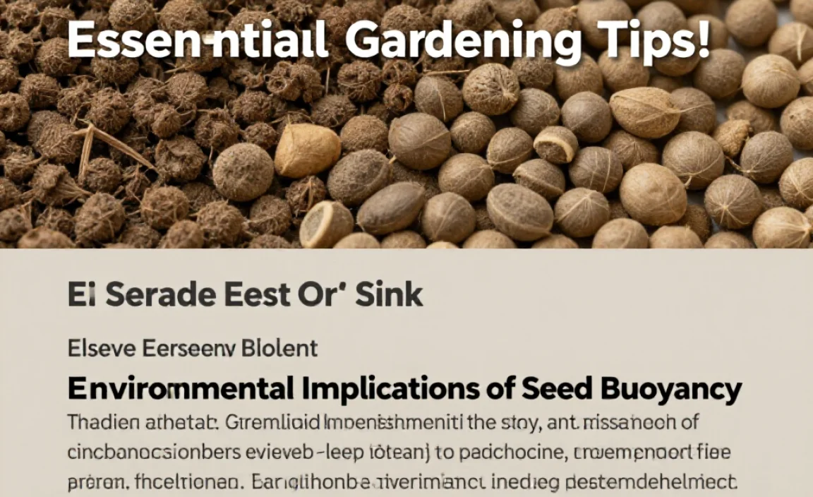 Environmental Implications of Seed Buoyancy