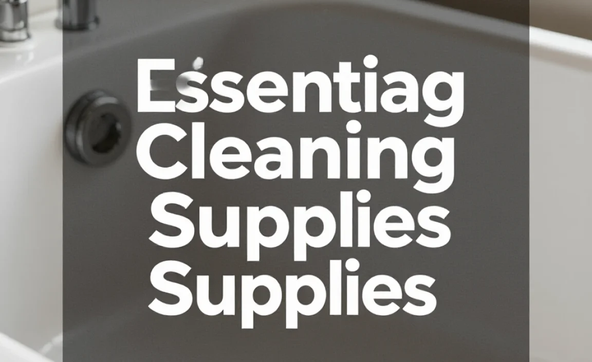 Essential Cleaning Supplies