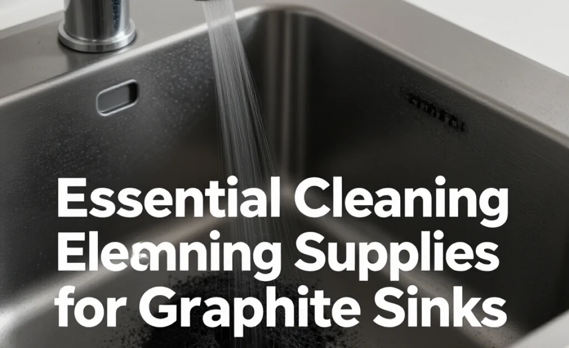 Essential Cleaning Supplies for Graphite Sinks