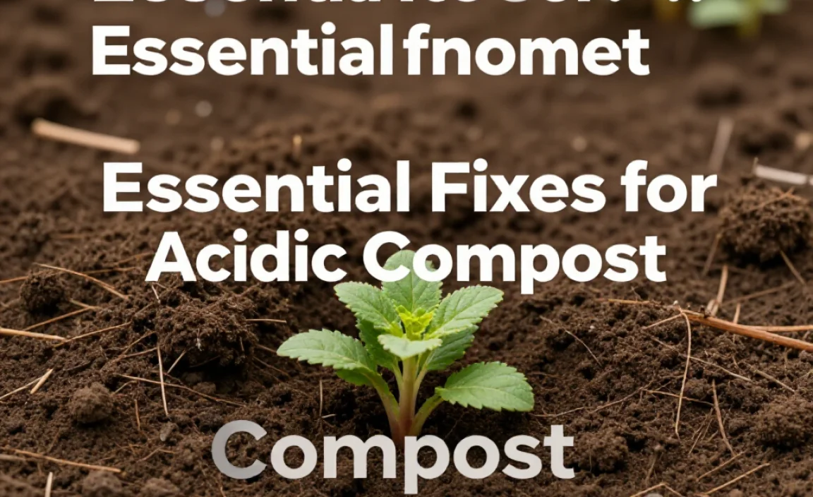 Essential Fixes for Acidic Compost