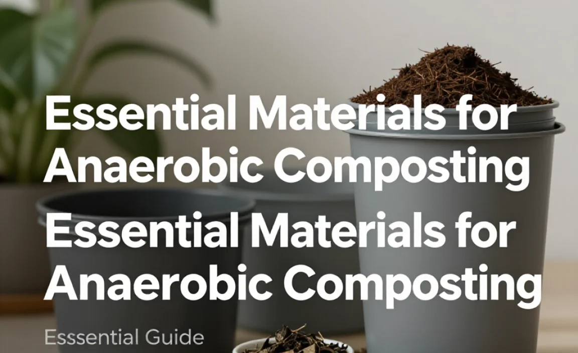 Essential Materials for Anaerobic Composting
