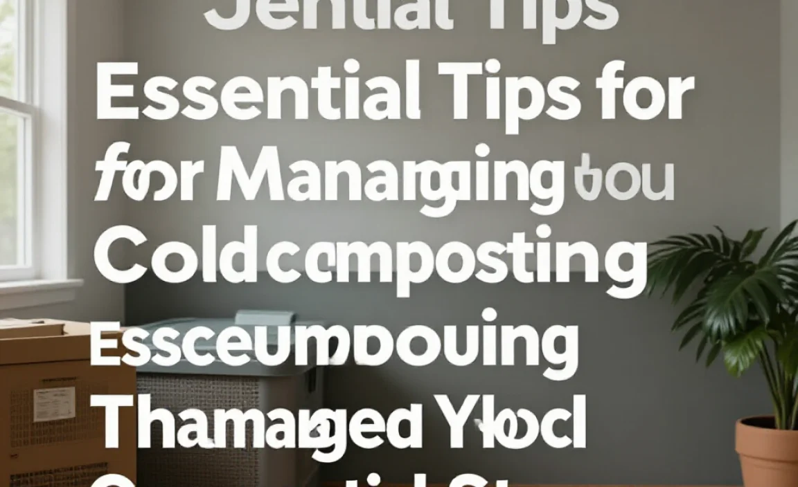 Essential Tips for Managing Your Cold Composting Storage