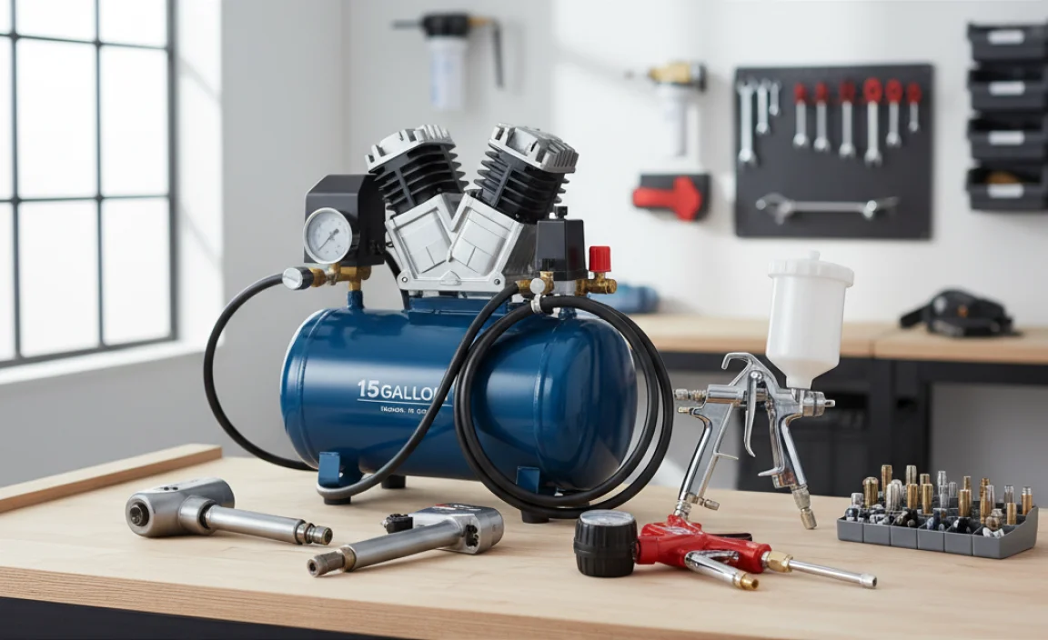 Essential Tools and Accessories for Your 15 Gallon Compressor