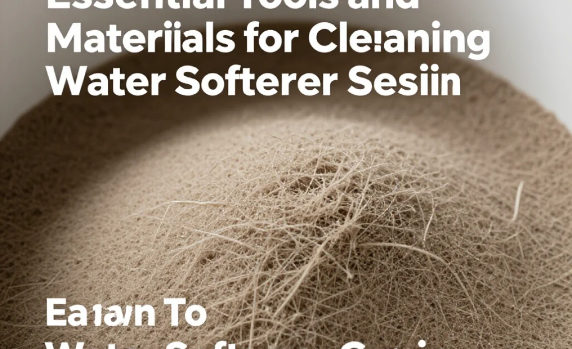 Essential Tools and Materials for Cleaning Water Softener Resin