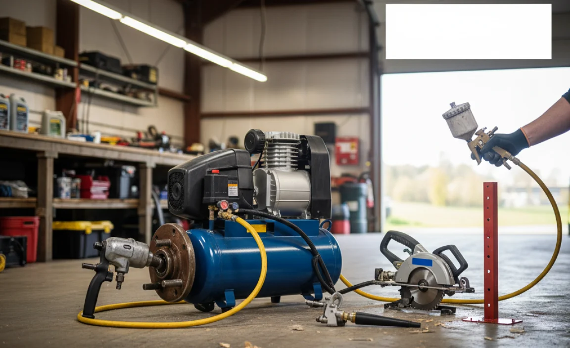 Essential Tools That Benefit from a Farm Shop Air Compressor