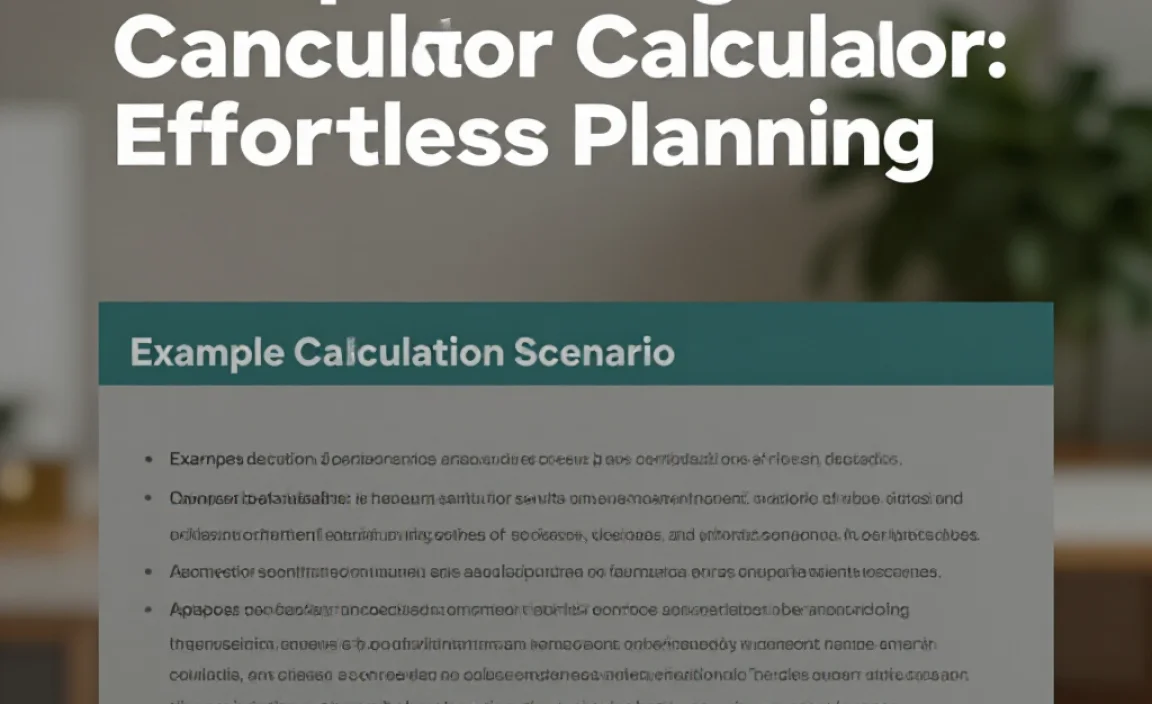 Example Calculation Scenario