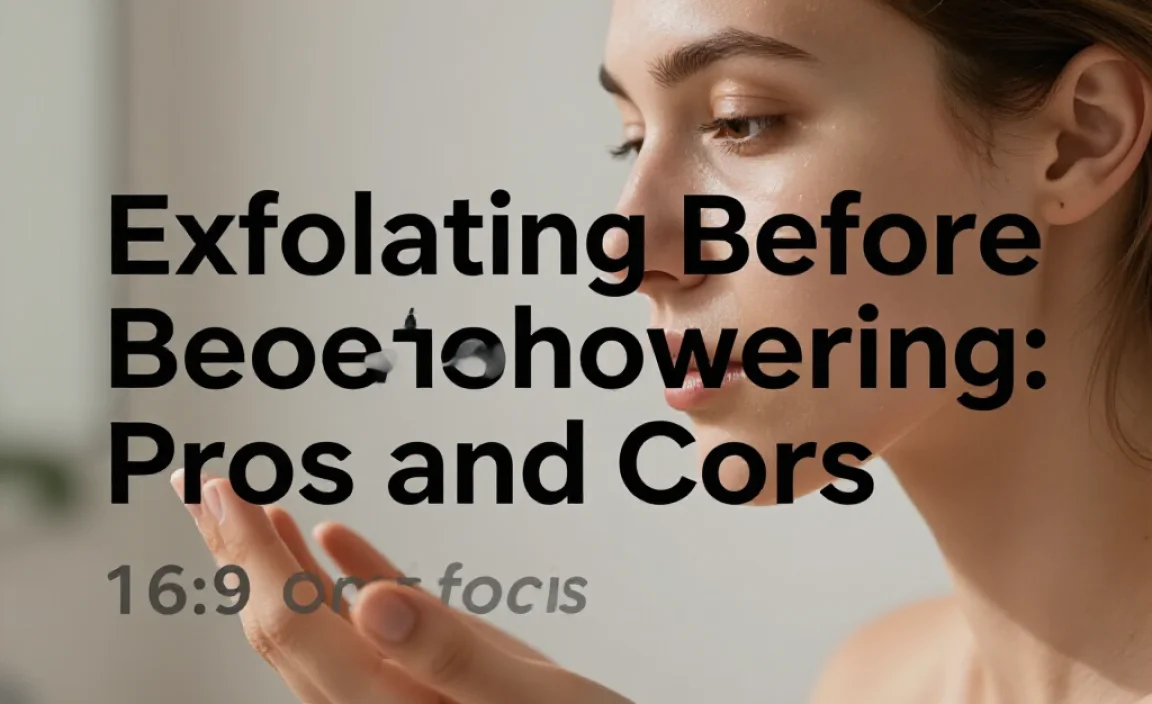 Exfoliating Before Showering: Pros and Cons