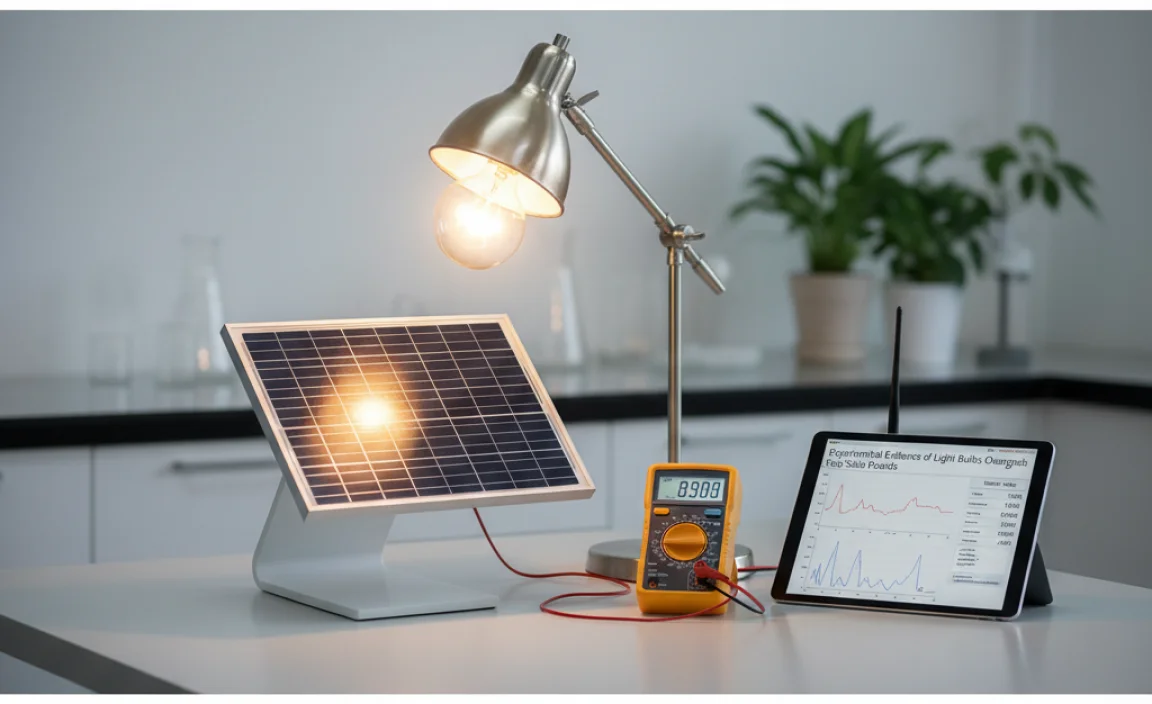 Experimental Evidence of Light Bulbs Charging Solar Panels