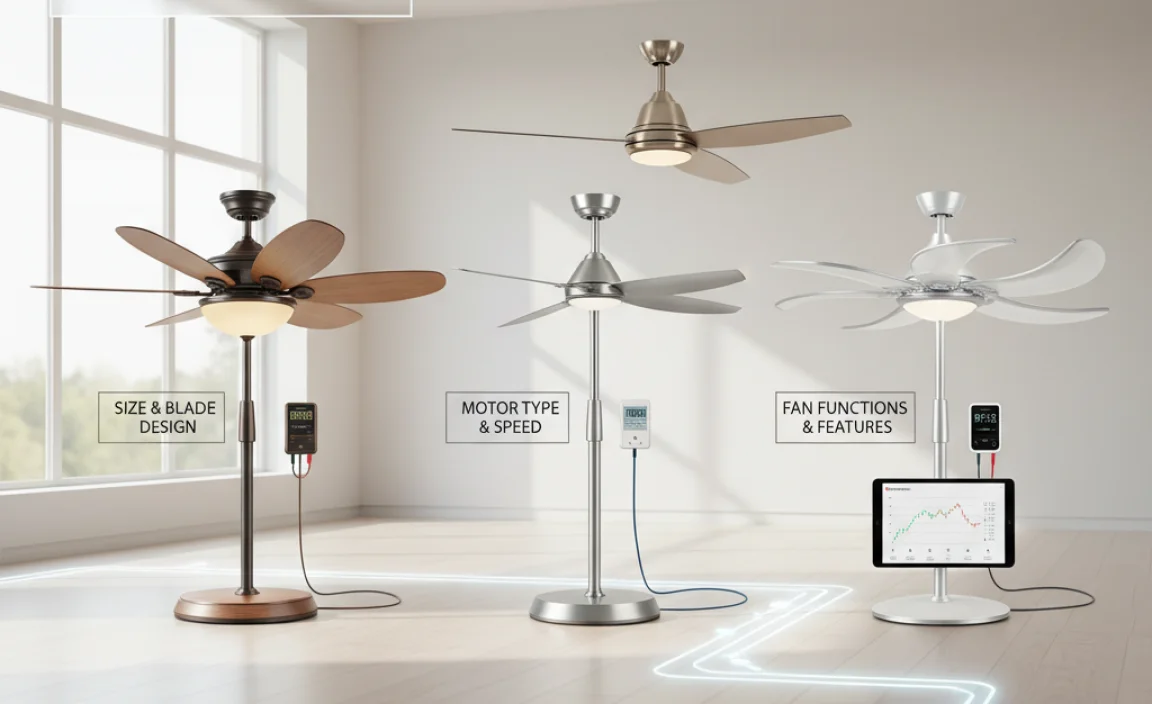 Factors Affecting Ceiling Fan Wattage