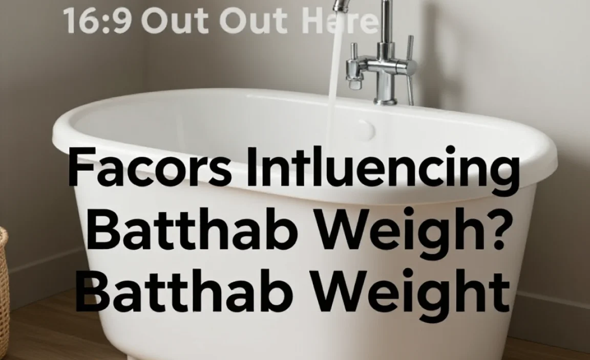 Factors Influencing Bathtub Weight