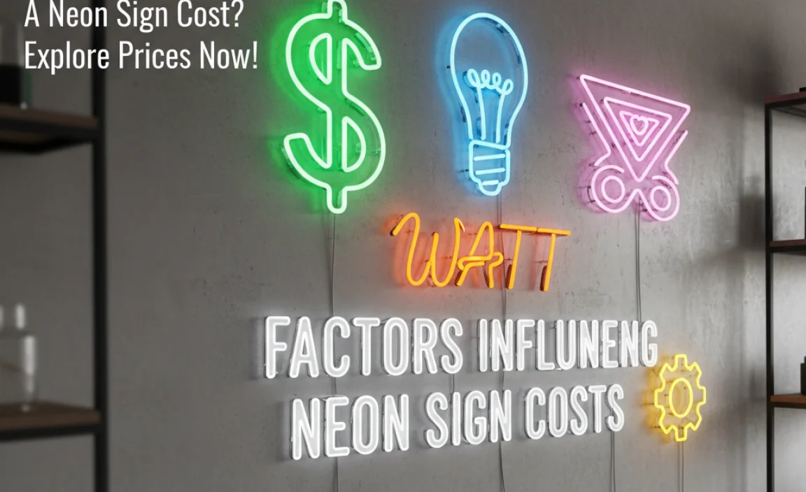 Factors Influencing Neon Sign Costs