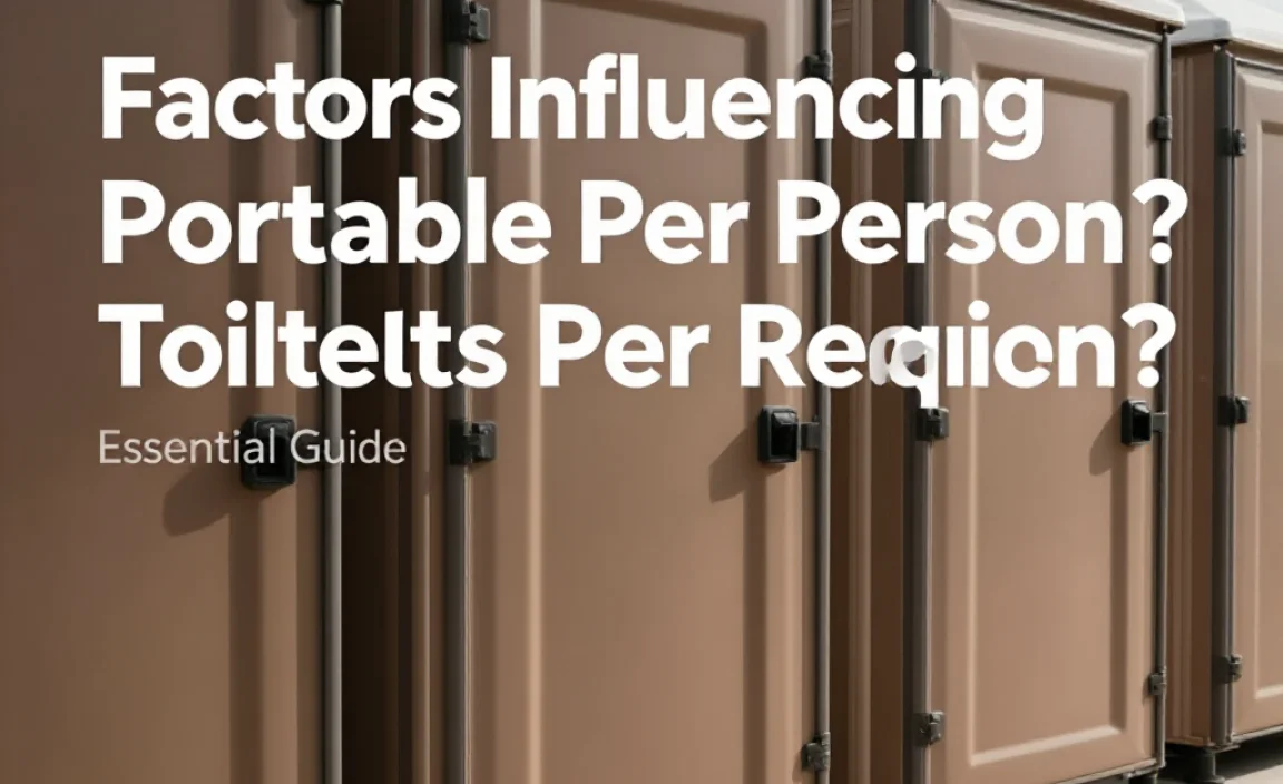 Factors Influencing the Number of Portable Toilets Required