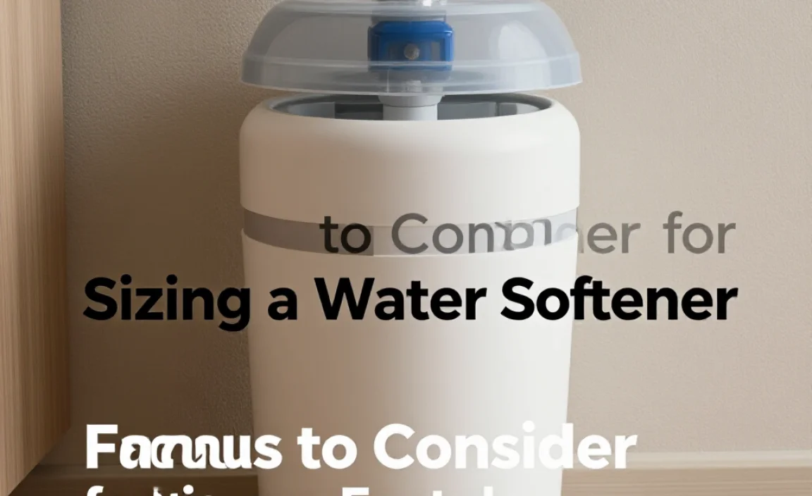Factors to Consider for Sizing a Water Softener