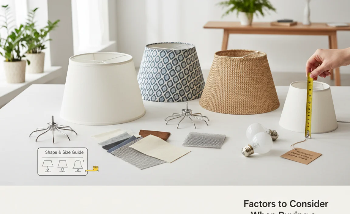 Factors to Consider When Buying a Lamp Shade