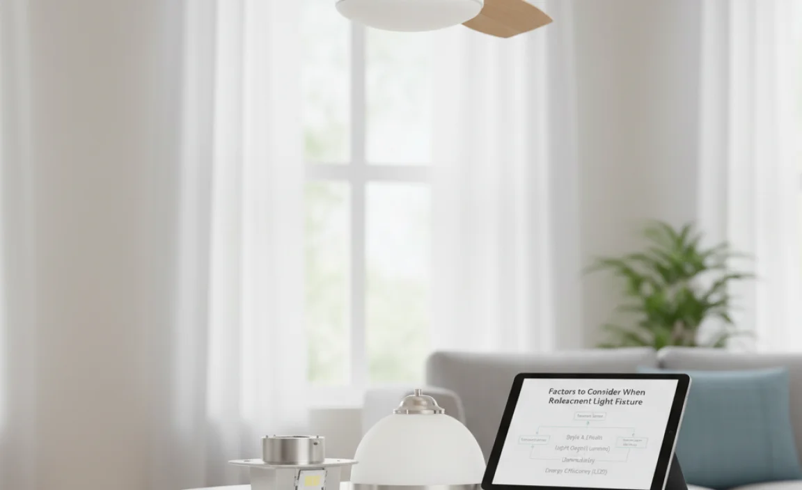 Factors to Consider When Choosing a Replacement Light Fixture